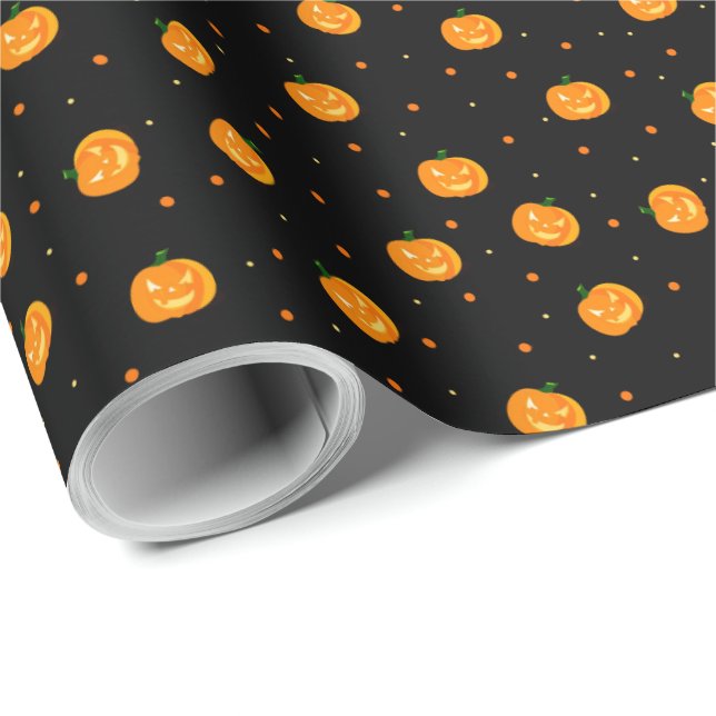 Pumpkin Rain Wrapping Papper Presentpapper (Rullad Hörn)
