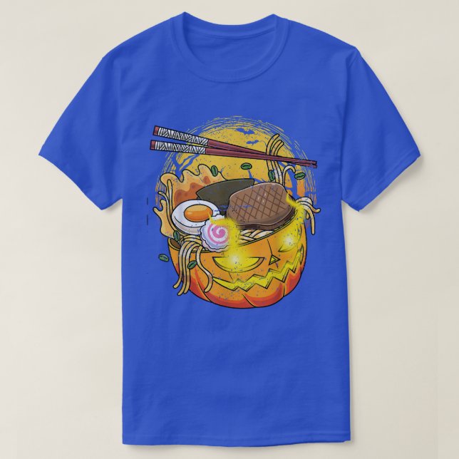 Pumpkin Ramen Halloween Kawaii Jack O Lantern1453 T Shirt (Design framsida)