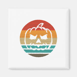 Pumpkin Retro Stil Vintage Magnet