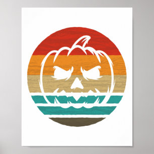 Pumpkin Retro Stil Vintage Poster