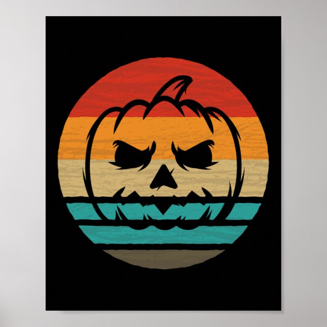 Pumpkin Retro Stil Vintage Poster (Framsidan)