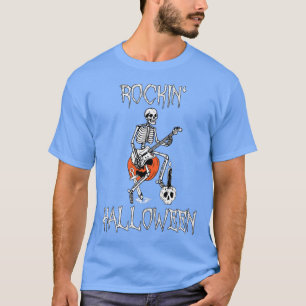 Pumpkin Rocking Halloween Electric Guitar Hallowee T Shirt