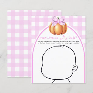 Pumpkin rosa-babyduschen Vem gav mig mitt utseende