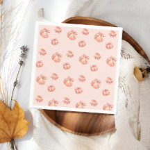 Pumpkin Rosa Bow Girl Baby Shower