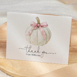 Pumpkin & Rosa Bow-mappat tackkort