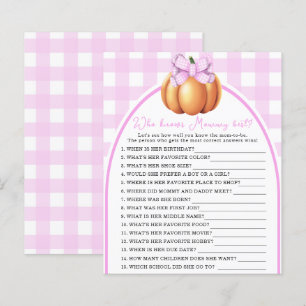 Pumpkin rosa bow - Vem vet bäst mamma