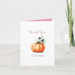 Pumpkin (rosa och Orange) - Tack för ditt kort