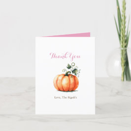 Pumpkin (rosa och Orange) - Tack för ditt kort