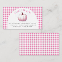 Pumpkin Rosa Play Bokar for Baby Shower Tilläggskort
