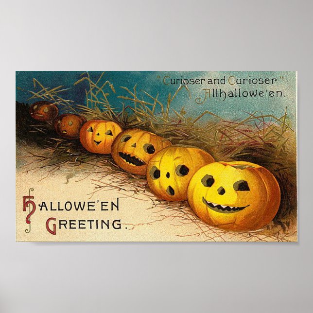 Pumpkin Row - Curioser och Curioser Poster (Framsidan)