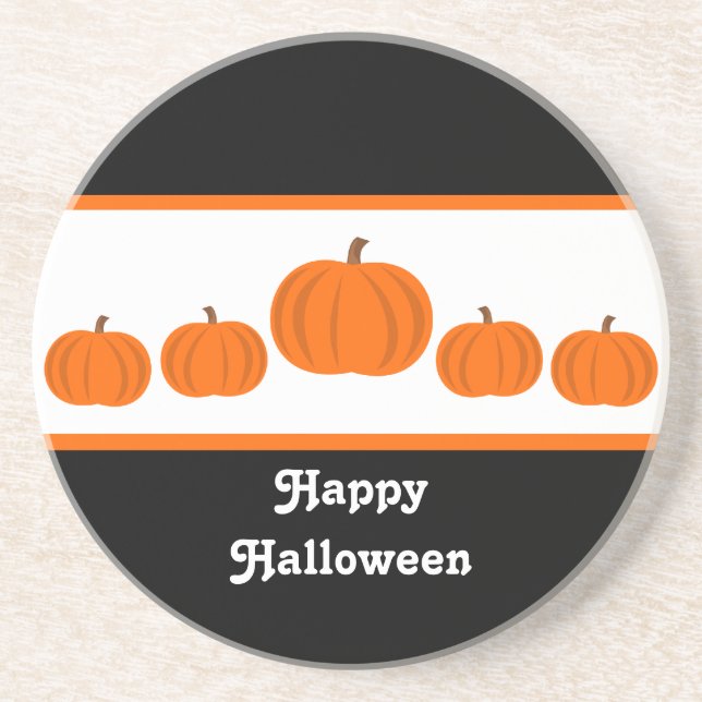 Pumpkin Row Halloween Underlägg (Framsidan)