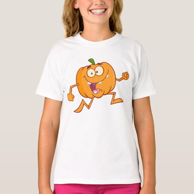 Pumpkin Running T Shirt (Framsida)