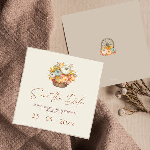 Pumpkin Rustic Fall Wedding Spara datumet