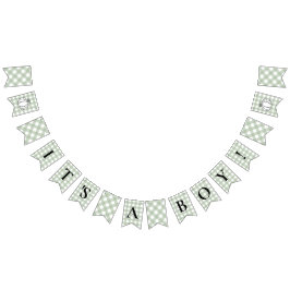 Pumpkin Sage Grönt Gingham. Det är en pojkvän. Vimplar