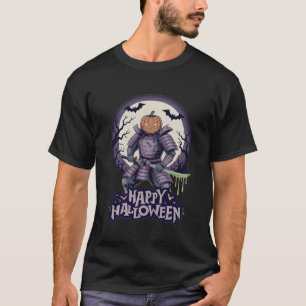Pumpkin Samurai Halloween Warrior - Spooky Samurai T Shirt