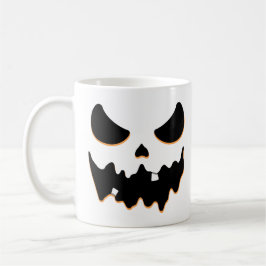 Pumpkin Scary Ansikte Kaffemugg
