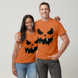 Pumpkin Scary Ansikte T Shirt