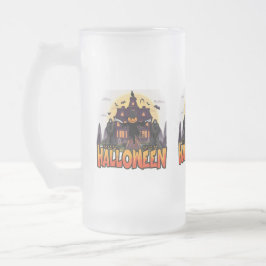 Pumpkin Scary House, Halloween Frostat Ölglas