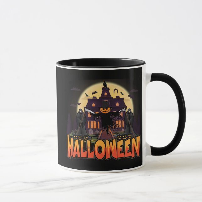 Pumpkin Scary House, Halloween Mugg (Höger)