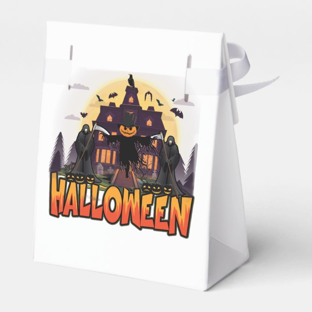 Pumpkin Scary House, Halloween Presentaskar (Baksidan Sidan)