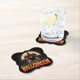 Pumpkin Scary House, Halloween Underlägg Papper