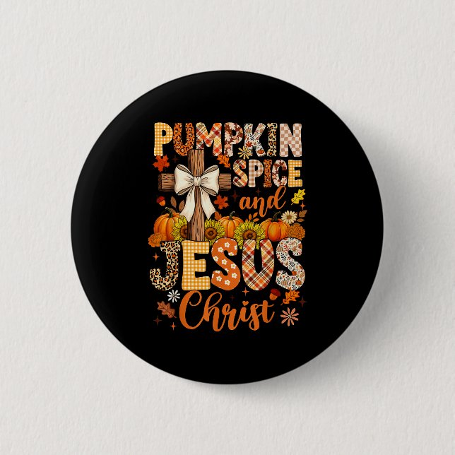Pumpkin Sce And Jesus Christ Funny Fall Christian  Knapp (Framsida)