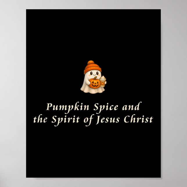 Pumpkin Sce och Jesus Kristus anda Poster (Framsidan)