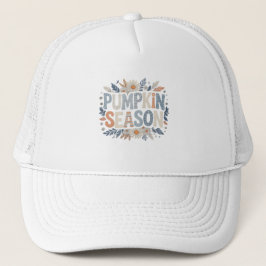 Pumpkin Season – Blue Floral Retro casquette Keps