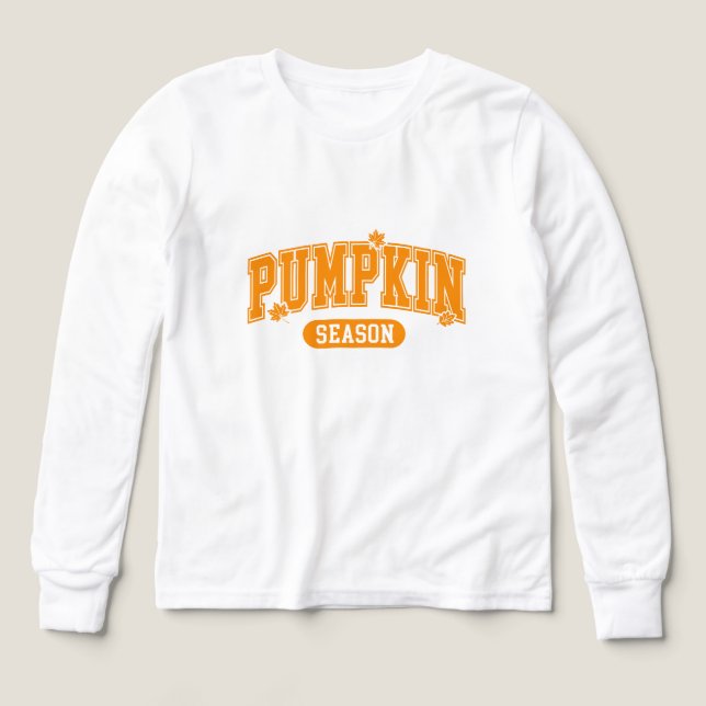 Pumpkin Season Boys T Shirt (Design framsida)
