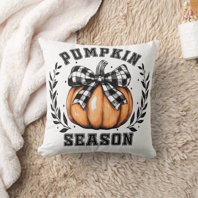 Pumpkin Season Decorative Dekorativ kudde - Fall F (Filt)