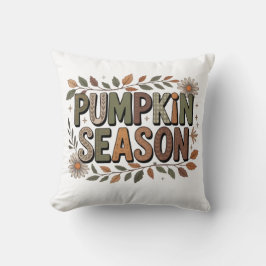 Pumpkin Season – Earthy Leaves Coussin Kudde