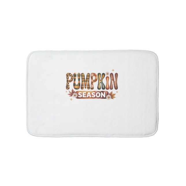 Pumpkin Season Fall Boho Badrumsmatta (Framsidan)
