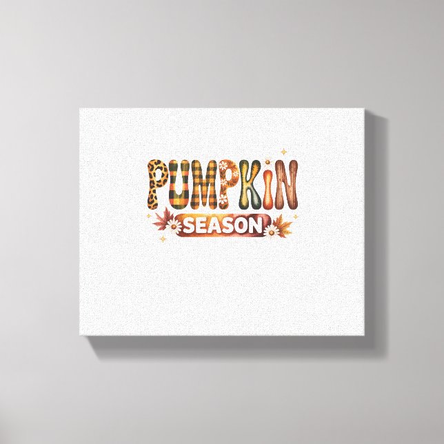 Pumpkin Season Fall Boho Canvastryck (Framsida)