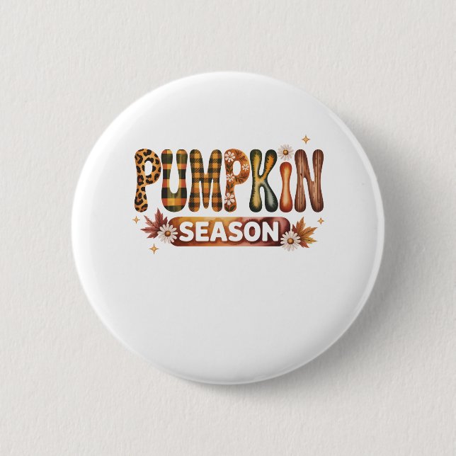 Pumpkin Season Fall Boho Knapp (Framsida)