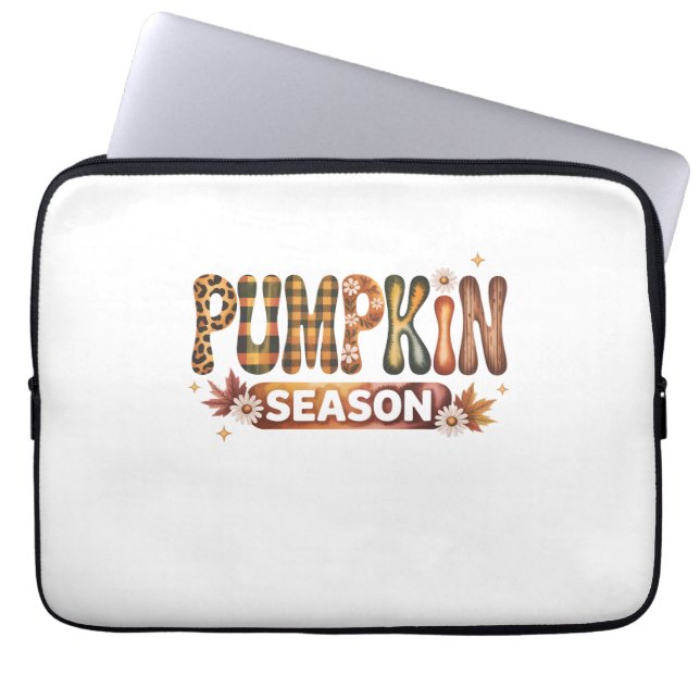 Pumpkin Season Fall Boho Laptop Fodral (Framsidan)