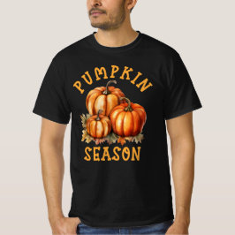 Pumpkin Season Fall Höst löv T Shirt