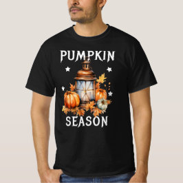 Pumpkin Season Fall Höst löv T Shirt