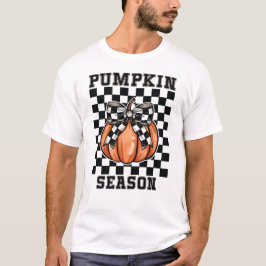 Pumpkin Season Fall Höst löv T Shirt