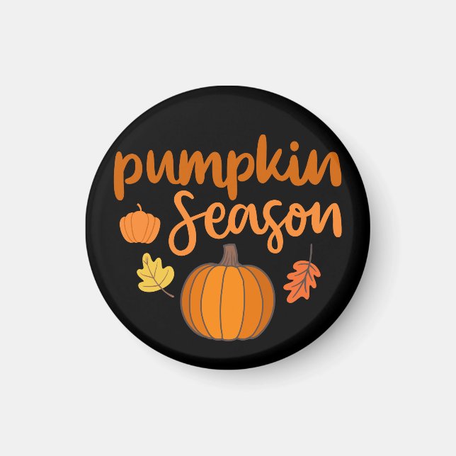Pumpkin Season Fall Magnet (Framsidan)