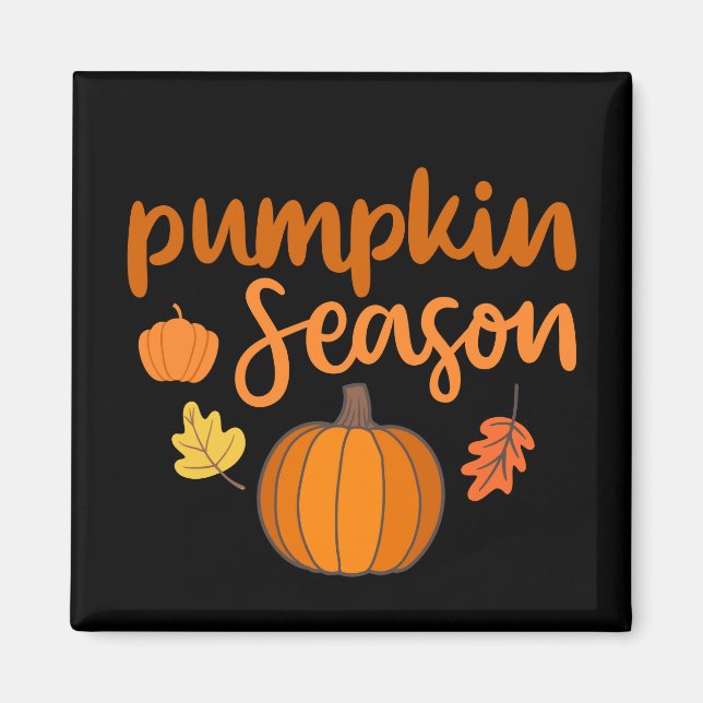 Pumpkin Season Fall Magnet (Framsidan)