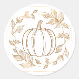Pumpkin Season: Fall Runt Klistermärke