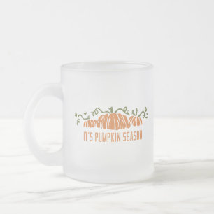 Pumpkin Season Frostad Glasmugg