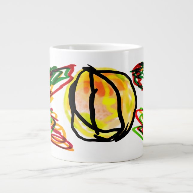 Pumpkin Season-glädje Jumbo Mugg (Framsidan)