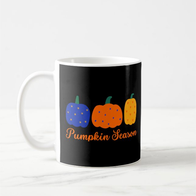 Pumpkin Season Halloween Kaffemugg (Vänster)