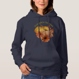 Pumpkin Season Hoodie med Autumn Flowers T Shirt