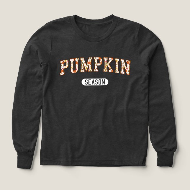 Pumpkin Season - Höstgrafik T Shirt (Design framsida)