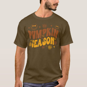 Pumpkin Season Retro Boho Cute Fall Hösten älskare T Shirt
