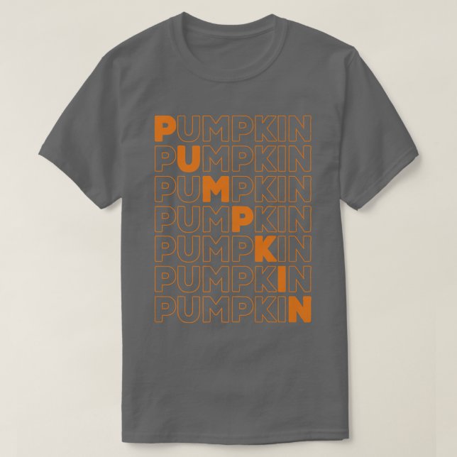 Pumpkin Season Retro - höst T Shirt (Design framsida)