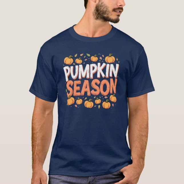 Pumpkin Season T Shirt (Framsida)
