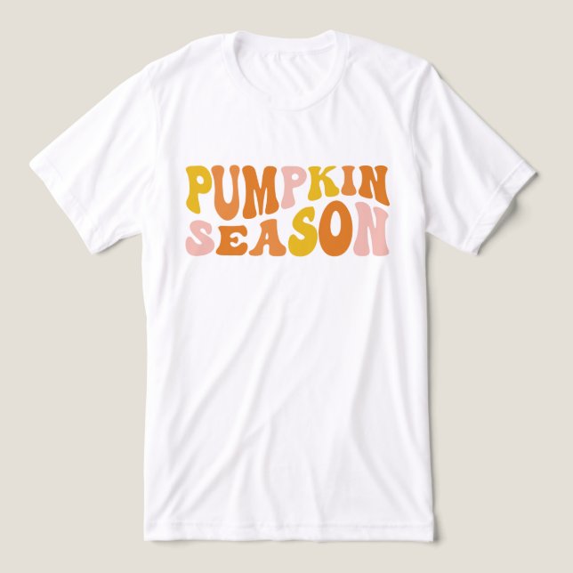 Pumpkin Season T Shirt (Design Framsida)